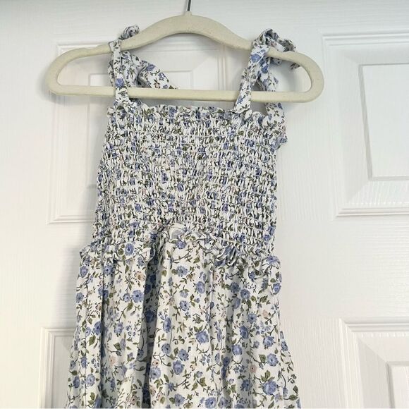 Reformation Kids Dawson Linen Dress Pixie Blue Size 8 EUC (runs small) - Picture 3 of 10